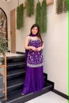 KF 312 Kalaai Chinon Embroidery Sharara Suits
